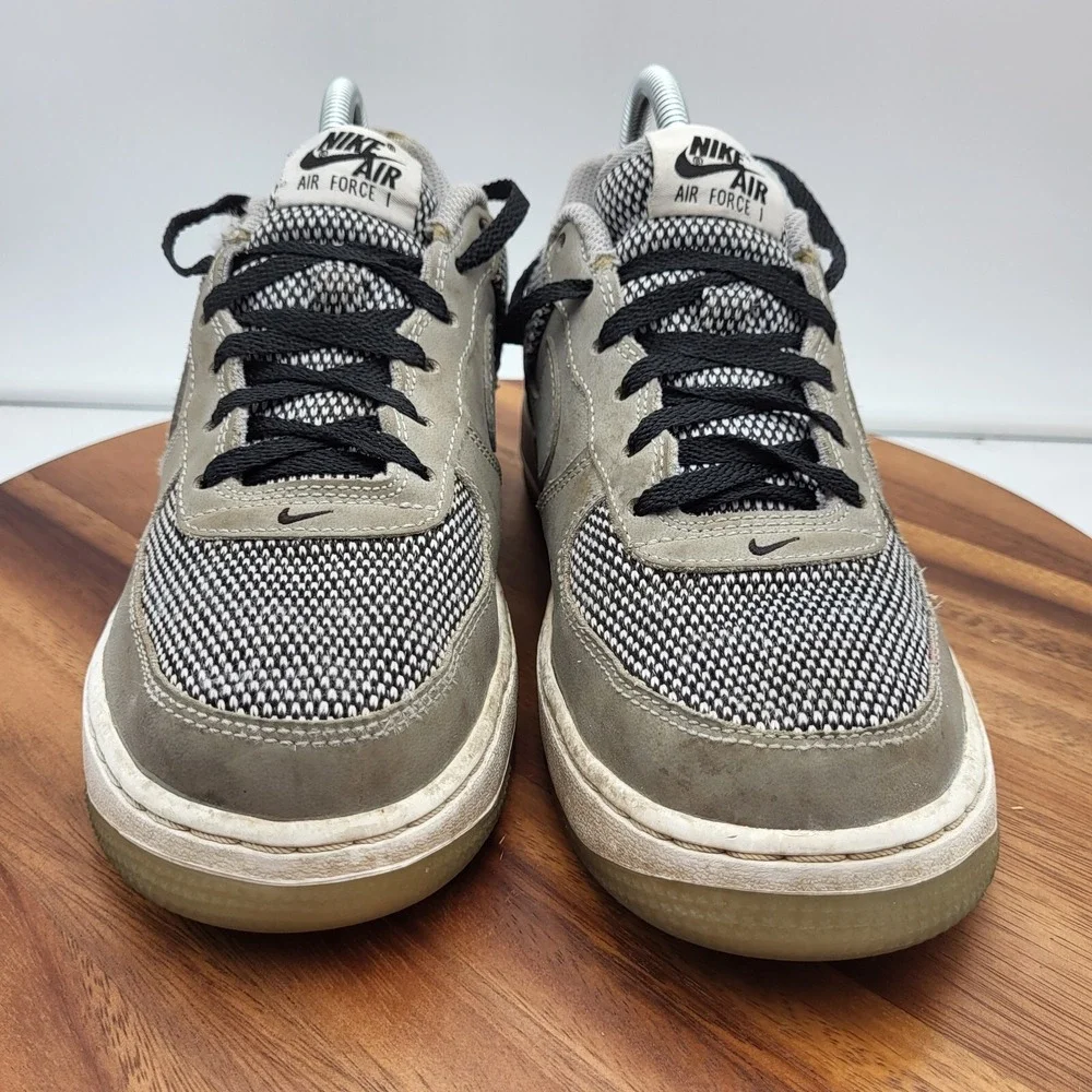 Nike Air Force 1 Premium Shoes Boys 6.5Y (GS) Cool Grey Gray 748981-005 Sneakers
